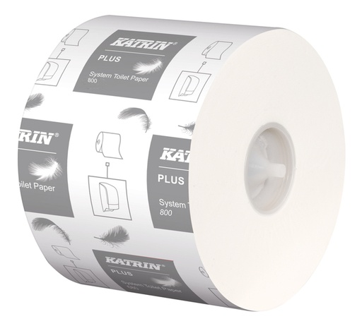 [1399250] Papier toilette Katrin 66940 système Plus embouts 800fls 2 ép 36 rouleaux