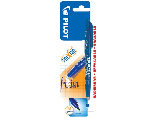 [1398958] Roller PILOT FriXion Medium bleu blister 1 pièce