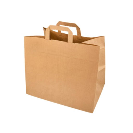 [1404188] Sac IEZZY 32x16x27cm papier kraft brun 250 pièces