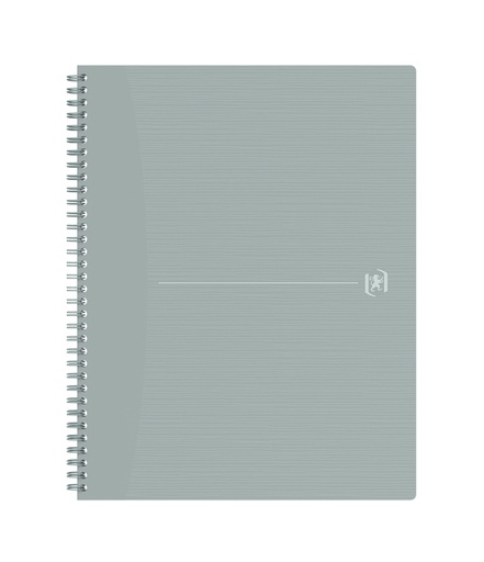 [1404262] Cahier spirale Oxford Origin A4+ ligné 140 pages 80g gris