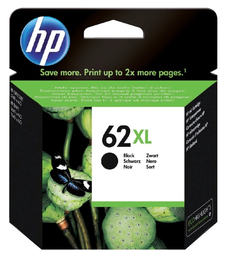 [404185] Inktcartridge HP C2P05AE 62XL zwart