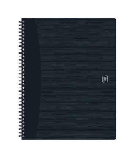 [1404273] Cahier spirale Oxford Origin A4 + carreau 5x5mm 140 pages 80g noir