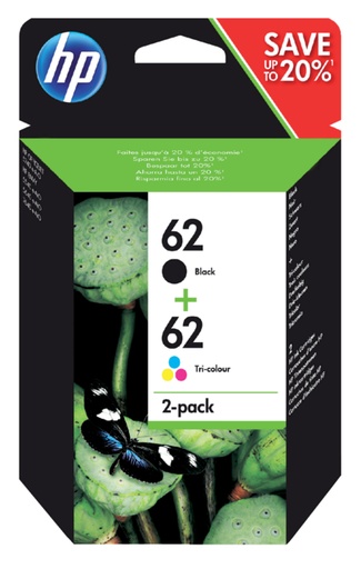 [410395] Inktcartridge HP N9J71AE 62  zwart + kleur