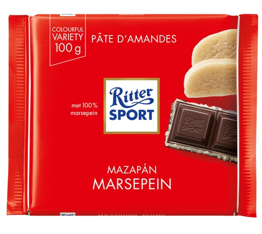 [1404375] Chocolat Ritter Sport noir-massepain 100g