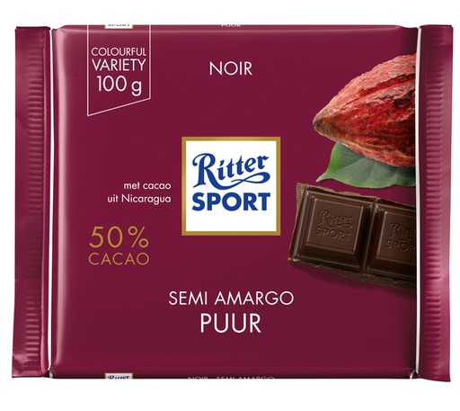 [1404377] Chocolade Ritter Sport puur 100gr