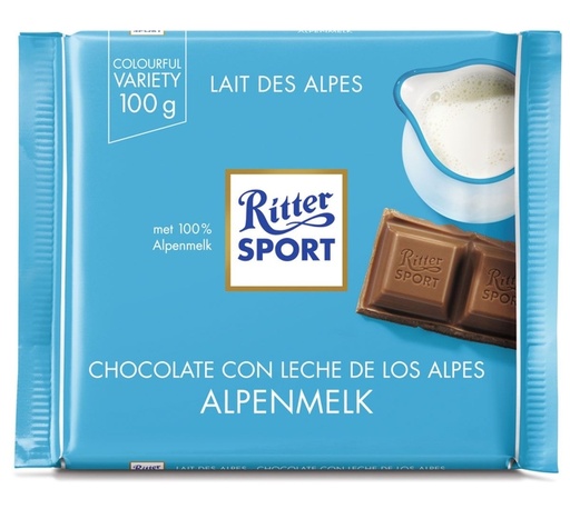 [1404790] Chocolade Ritter Sport alpenmelk 100gr