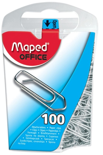 [1398863] Paperclips Maped klein staal 100st