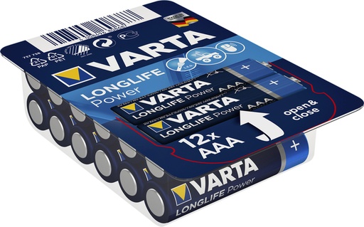 [413832] Batterij Varta Longlife Power big box 12xAAA