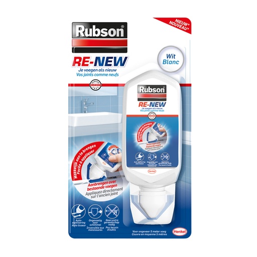 [1404156] Kit joints Rubson Re-New 80ml blanc