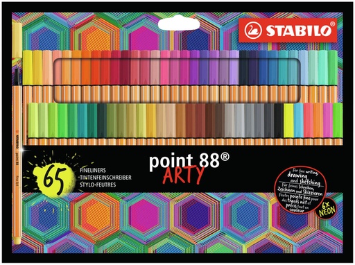 [1405105] Fineliner STABILO point 88 Arty Fin set 65 pièces