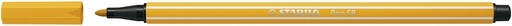 [1405286] Feutre STABILO Pen 68/87 Medium jaune curry