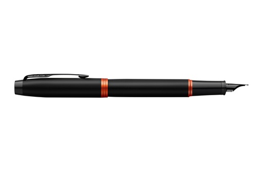 [1405950] Stylo plume Parker IM Black Orange Vibrant Rings Medium