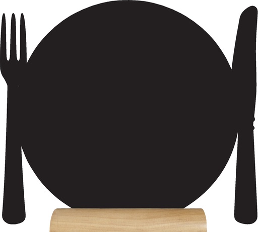 [552020] Ardoise Securit assiette 240x250x60mm socle bois