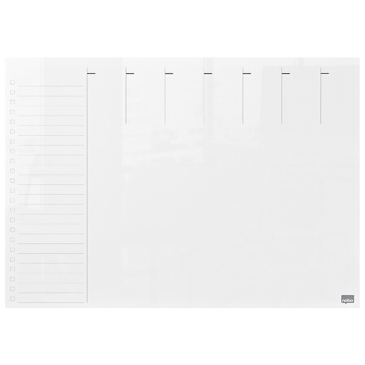 [1405265] Weekplanner Nobo transparant acryl A4