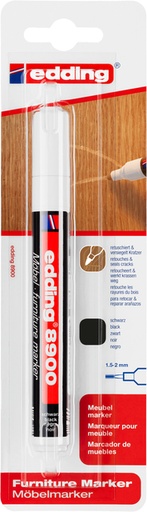 [1406158] Marqueur edding 8900 Meuble ogive 1,5-2mm noir blister 1 pièce