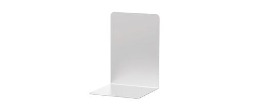 [1406379] Boekensteun MAUL aluminium 12x12x17.5cm set 2 zilver