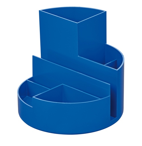 [1406375] Organisateur MAULroundbox Recycled 6 compartiments bleu