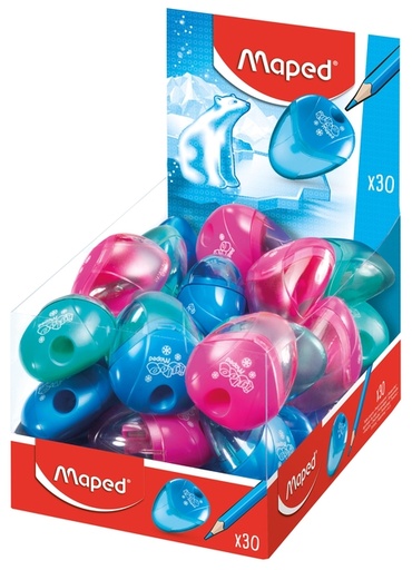 [1406210] Taille-crayon Maped Igloo 1 trou présentoir 30 pièces assorti