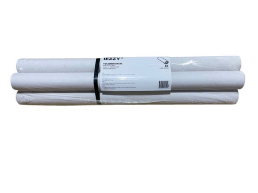 [1405060] Tube d''expédition IEZZY A1 650x50mm blanc inclus embouts 5 pièces