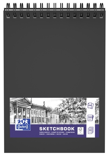 [1406162] Schetsboek Oxford A4 50 vel 100 gram spiraal