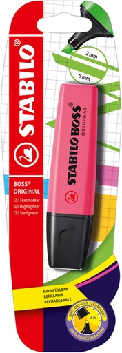 [1406501] Surligneur STABILO BOSS Original 70/56 rose blister 1 pièce