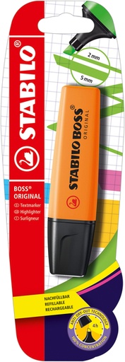 [1406502] Surligneur STABILO BOSS Original 70/54 orange blister 1 pièce