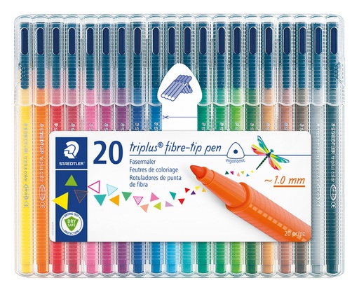 [1405698] Feutre de coloriage Staedtler 323 triplus Color 20 couleurs