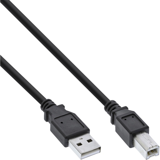 [1407134] Kabel InLine USB-A USB-B 2.0 M 3 meter zwart