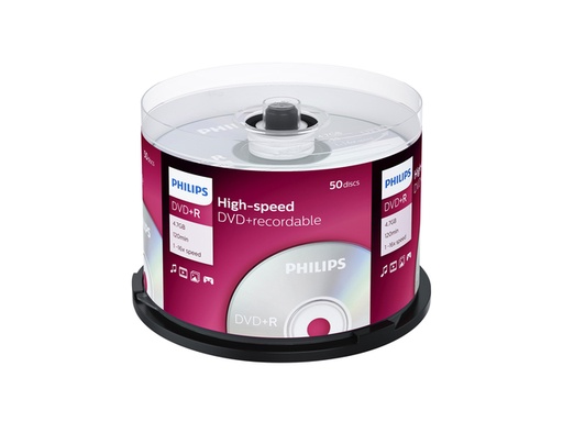 [1406233] DVD+R Philips 4.7GB 16x Spindel 50 pièces