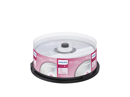 [1406238] DVD-R Philips 4.7GB 16x Spindel 25 pièces
