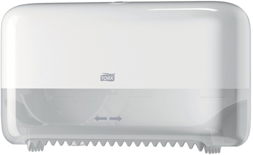 [1407385] Toiletpapierdispenser Tork T7 Elevation Optiserve Coreless medium duo wit 558040