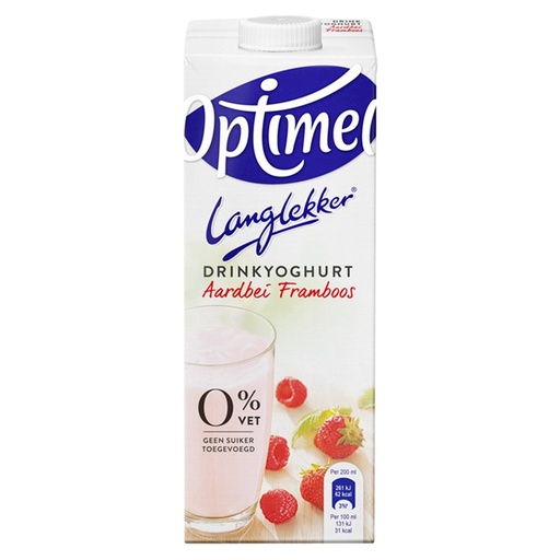 [1403353] Drinkyoghurt Optimel Langlekker aardbei framboos 1liter