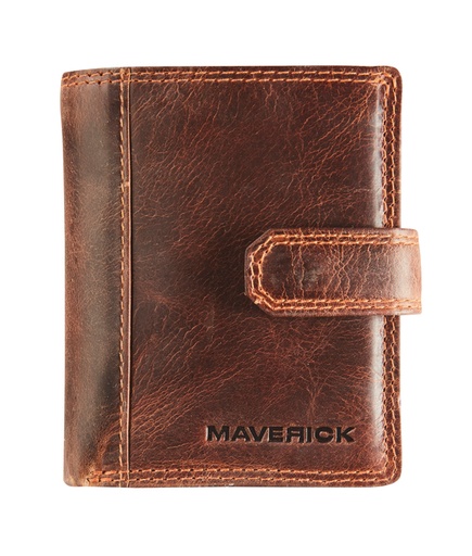 [1403264] Porte-cartes Maverick The Original super compact RFID cuir marron