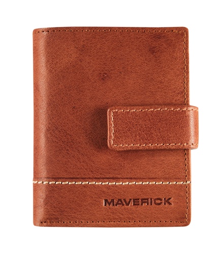 [1403270] Kaarthouder Maverick Rough Gear super compact RFID leer cognac