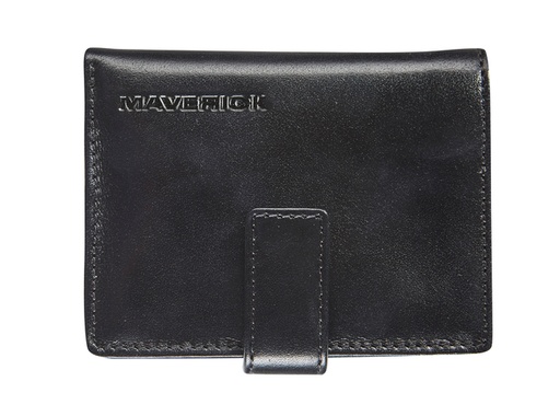 [1403275] Kaarthouder Maverick All Black super compact RFID leer zwart