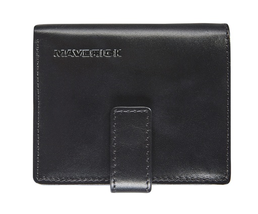 [1403295] Kaarthouder Maverick All Black compact RFID leer zwart