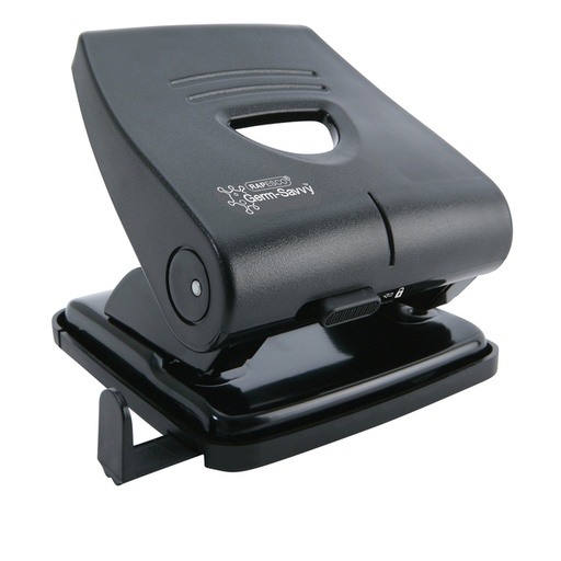 [1403371] Perforateur Rapesco Germ-Savvy Heavy Duty 827-P Antibactérien 2 trous noir