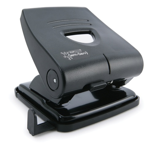 [1403371] Perforator Rapesco Germ-Savvy Heavy Duty 827-P antibacterieel 2-gaats zwart