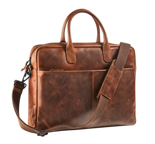[1403269] Sacoche Maverick The Original pour ordinateur portable 15,6" cuir marron