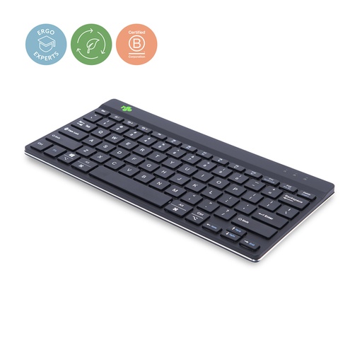 [1406682] Clavier ergonomique compact R-Go Break sans fil QWERTY noir