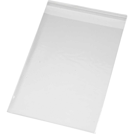 [1418853] Cellofaanzak Creativ Company 17.3x12.3cm 25 micron met plakstrip 200st