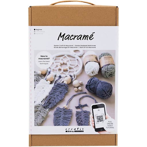 [1418862] Set macramé Creativ Company DIY 16 pièces