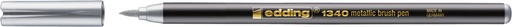 [1418981] Brushpen edding 1340 metallic zilver