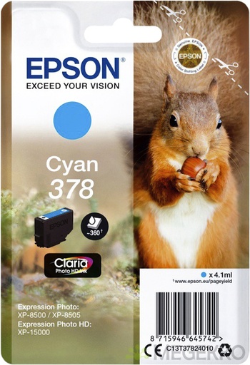 [1407517] Inktcartridge Epson 378 T3782 blauw