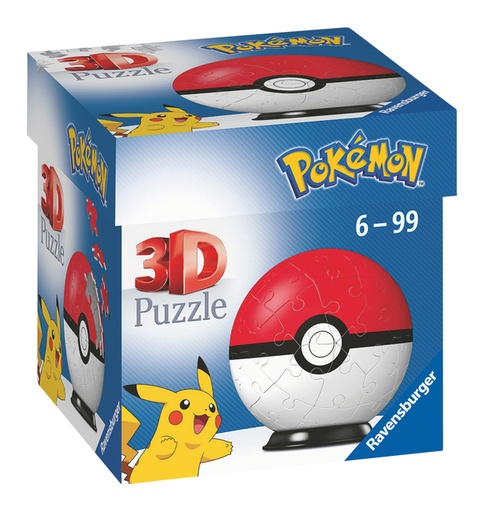 [1407078] 3D puzzel Ravensburger Pokemon Pokeball 54 stuks