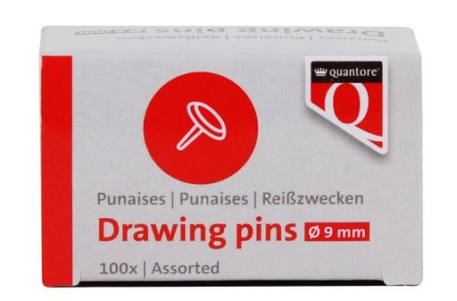 [1399290] Punaise Quantore assorti 100 pièces