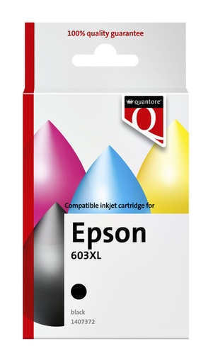 [1407372] Inktcartridge Quantore alternatief tbv Epson 603XL zwart