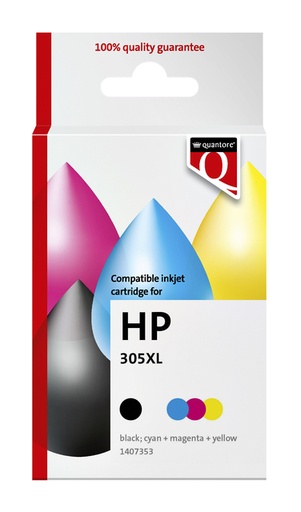 [1407353] Inktcartridge Quantore alternatief tbv HP 305XL zwart + kleur