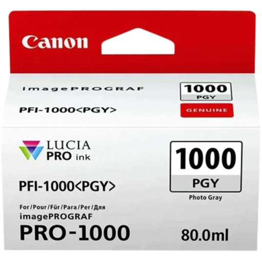 [1418947] Inktcartridge Canon PFI-1000 foto grijs