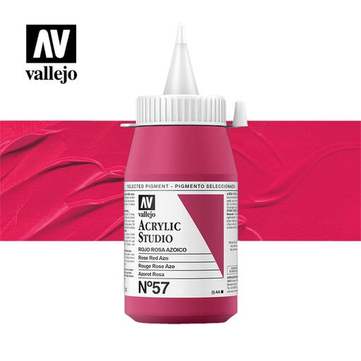 [1407333] Acrylverf Acrylicos Vallejo 500ml  Rose red azo